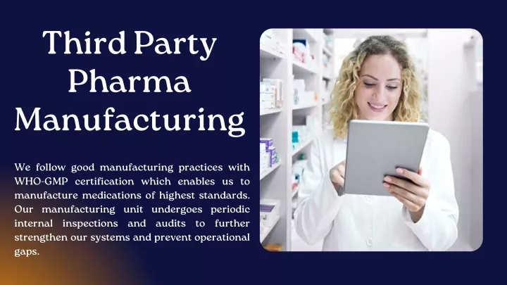 third party pharma manufacturing