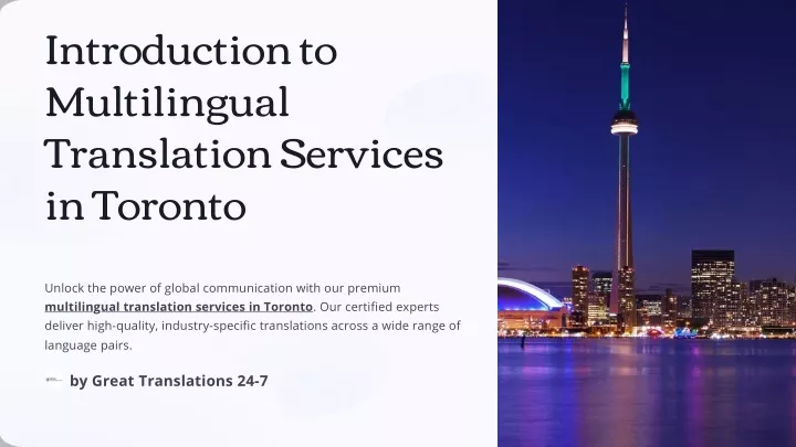 introduction to multilingual translation services