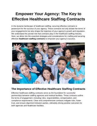 Empower Your Agency_ The Key to Effective Healthcare Staffing Contracts