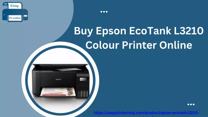 buy epson ecotank l3210 colour printer online
