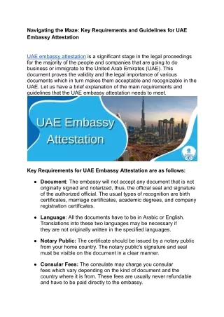 Navigating the Maze- Key Requirements and Guidelines for UAE Embassy Attestation.docx