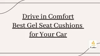 Drive in Comfort : Best Gel Seat Cushion For Car