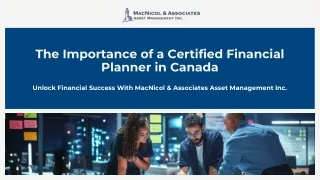 The Journey with a Certified Financial Planner in Canada