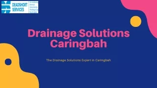 The Drainage Solutions Expert in Caringbah