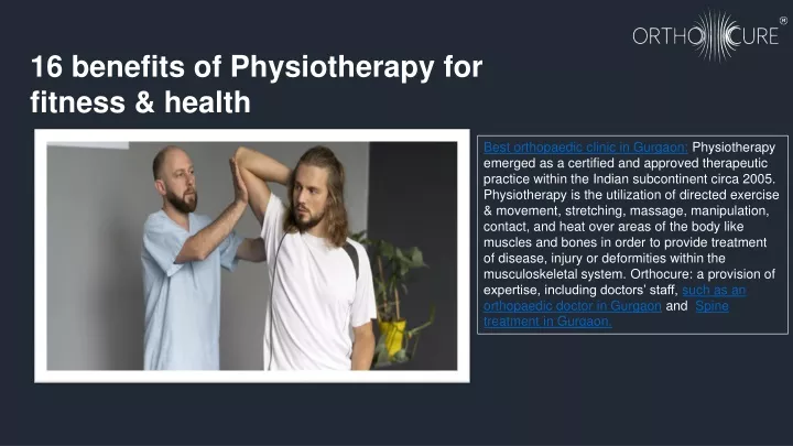 16 benefits of physiotherapy for fitness health