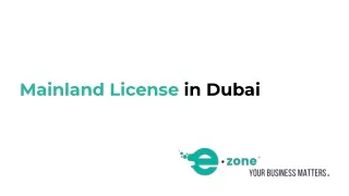 Mainland License in Dubai