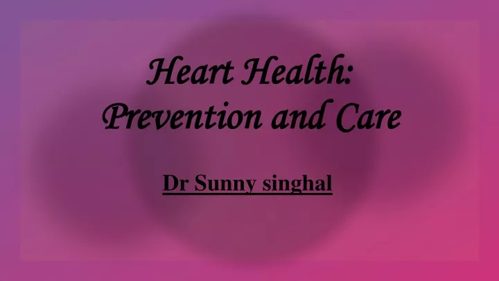 heart health prevention and care