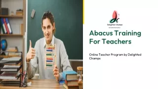 Abacus Training For Teachers- DC