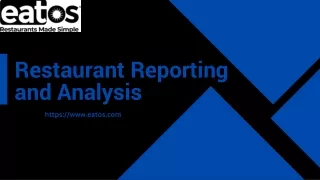 Restaurant Reporting and Analysis - Data for Growth and Efficiency