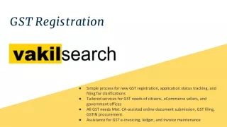 GST Registration Online in India