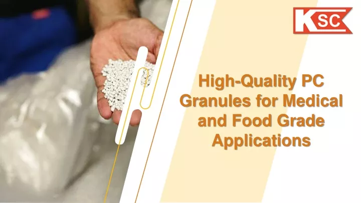 high quality pc granules for medical and food