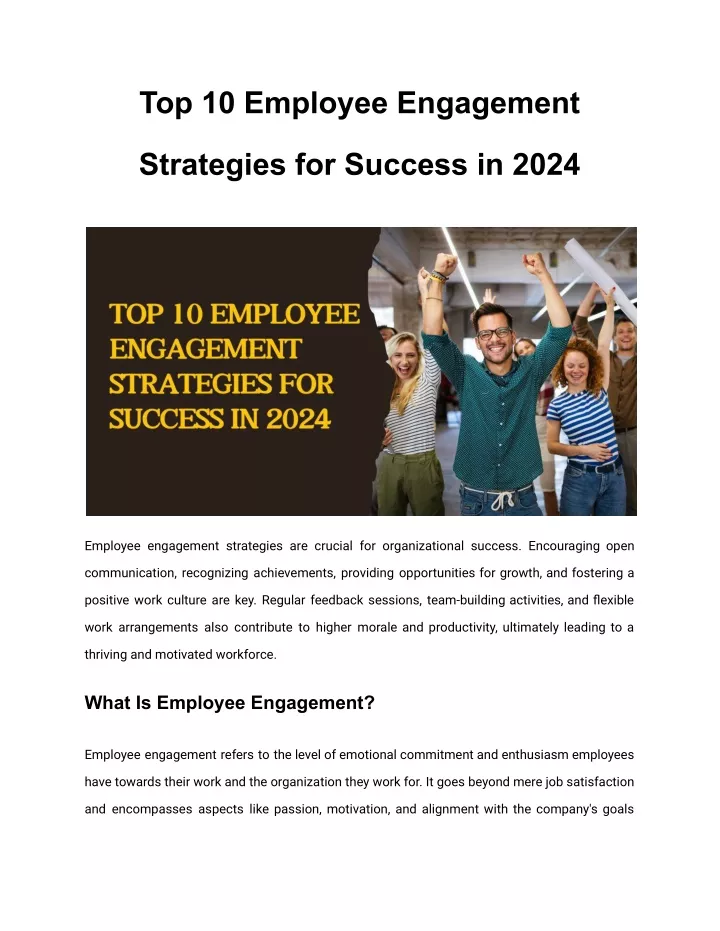 top 10 employee engagement