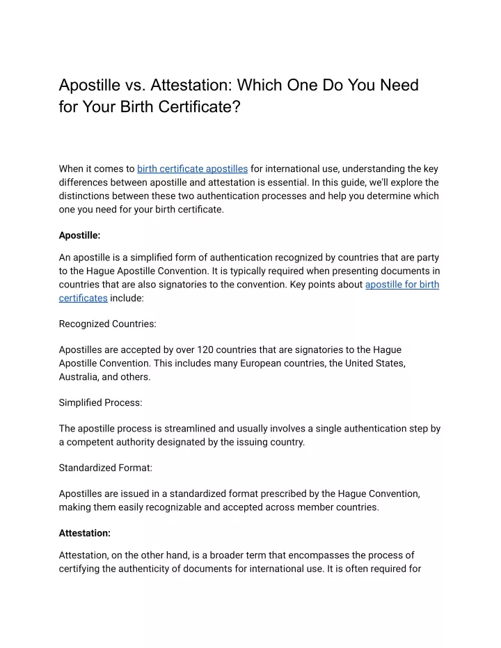 apostille vs attestation which one do you need