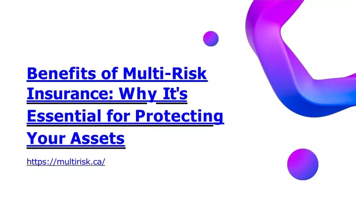 benefits of multi risk