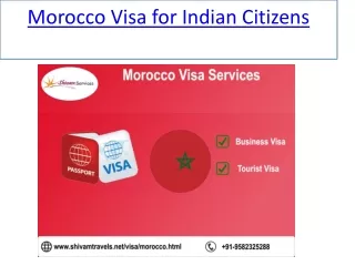 Morocco Visa for Indian Citizens
