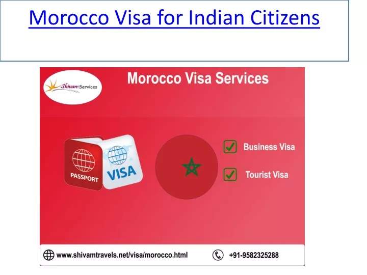 morocco visa for indian citizens