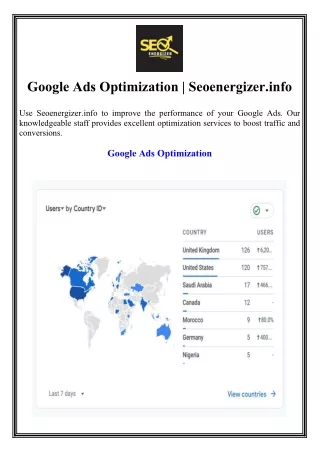 google ads optimization seoenergizer info