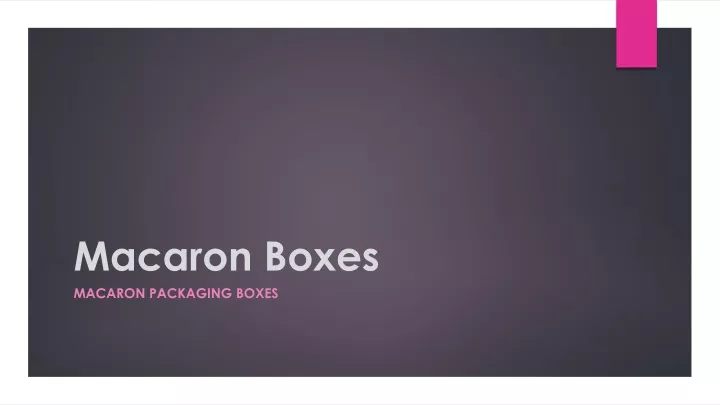 macaron boxes