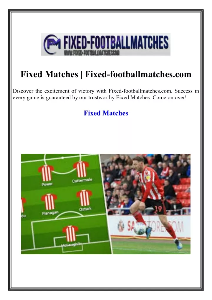 fixed matches fixed footballmatches com