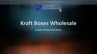 Kraft Boxes Wholesale