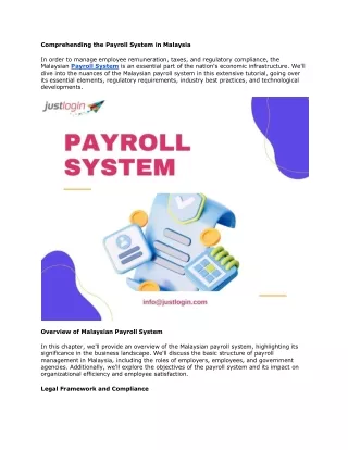 comprehending the payroll system in malaysia