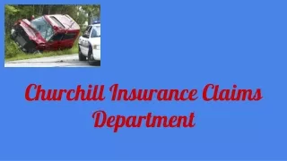 Churchill Insurance Claims Department