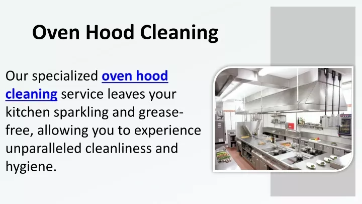 oven hood cleaning