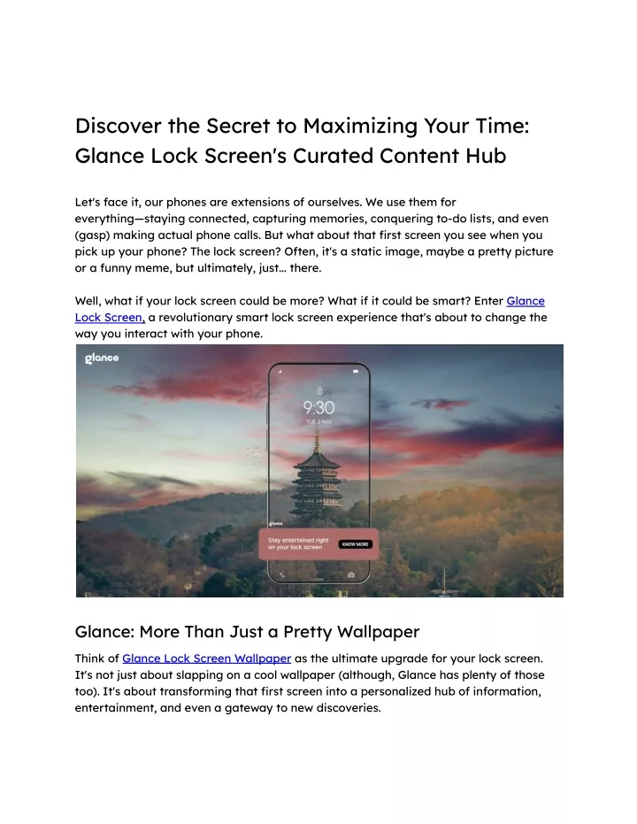 discover the secret to maximizing your time