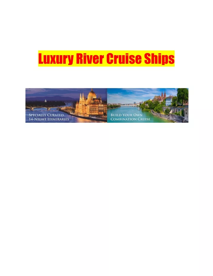 luxuryrivercruiseships