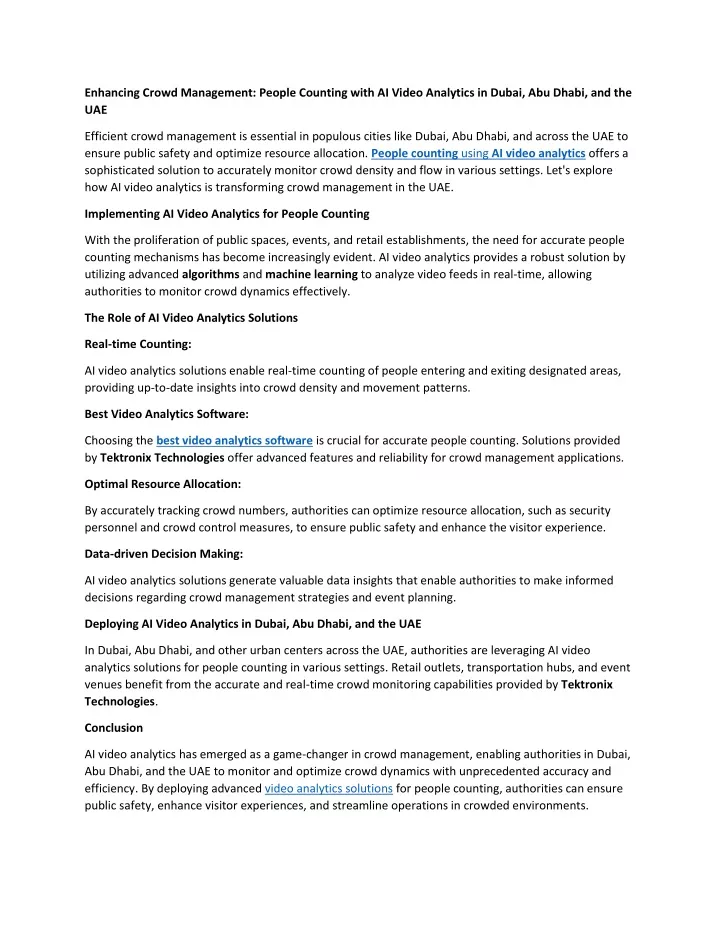 enhancing crowd management people counting with