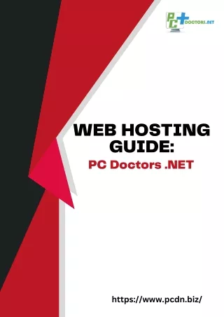 Web Hosting Guide PC Doctors. NET