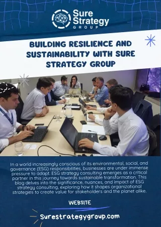 building resilience and sustainability with sure