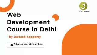 Web Development Course in Delhi by Jeetech Academy