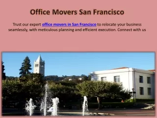 Office Movers San Francisco