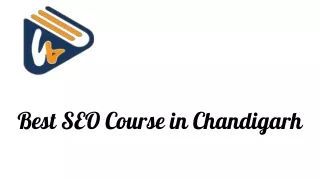 Best SEO Course in Chandigarh