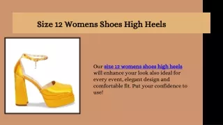 Size 12 Womens Shoes High Heels