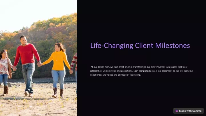 life changing client milestones