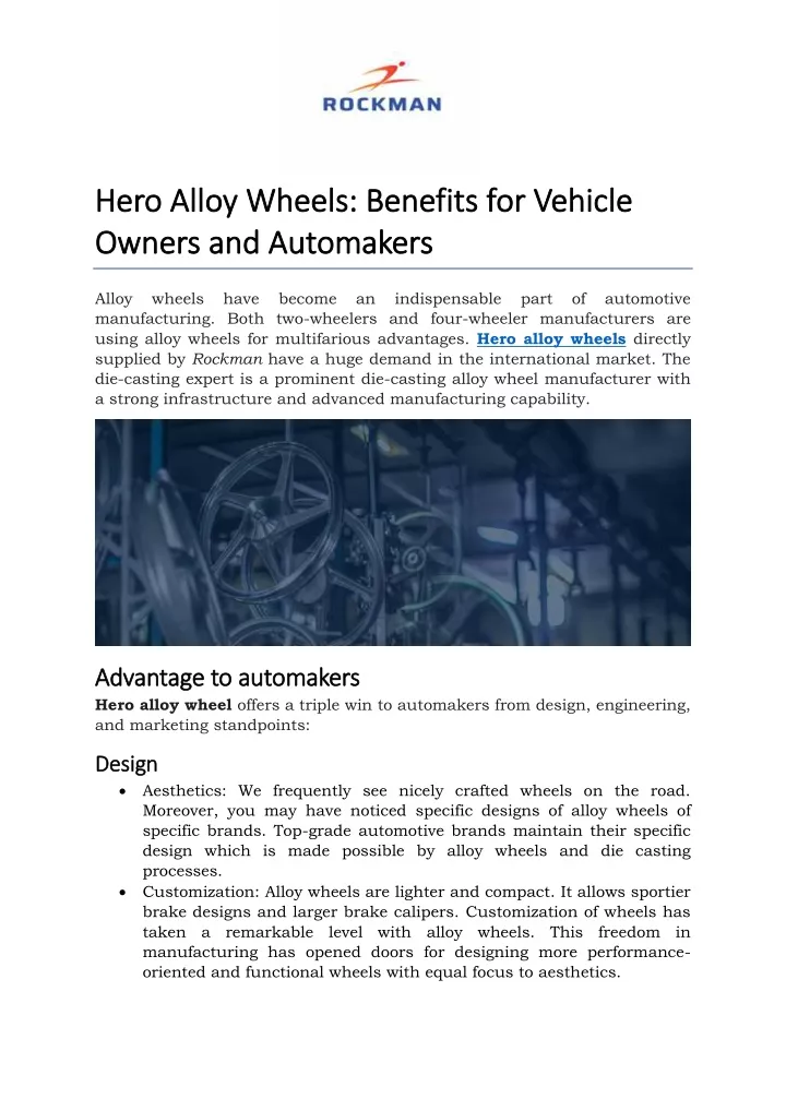 hero alloy wheels benefits for vehicle hero alloy