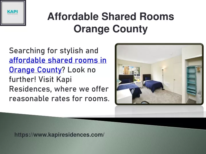 affordable shared rooms orange county