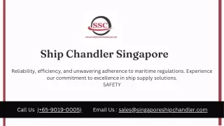 Ship Chandler Singapore