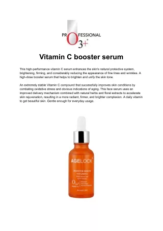 Vitamin C booster serum