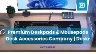 Premium Deskpads & Mousepads Desk Accessories Company  Deskr