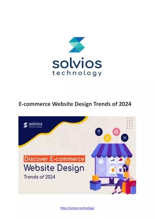 E-commerce Website Design Trends of 2024