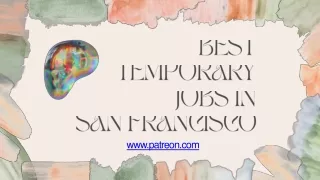 Best Temporary Jobs In San Francisco - www.patreon.com