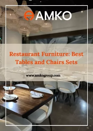 Restaurant Furniture Best Tables and Chairs Sets