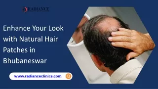 Enhance Your Look with Natural Hair Patches in Bhubaneswar