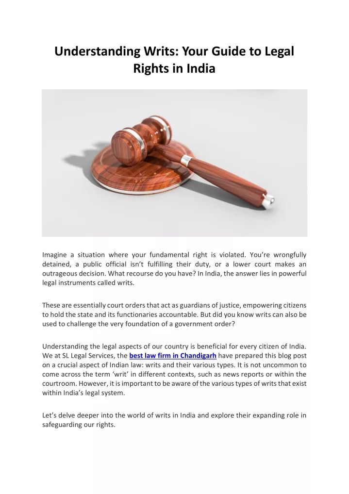 understanding writs your guide to legal rights