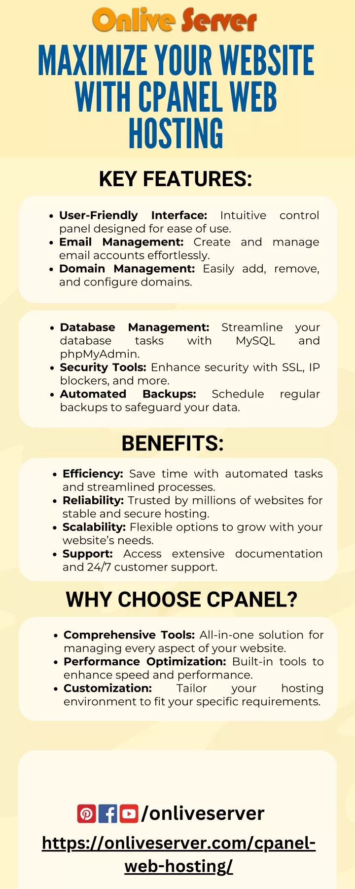 maximize your website with cpanel web hosting