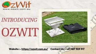 Introducing OzWit Charcoal Portable BBQ