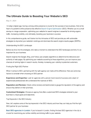 The Ultimate Guide to Boosting Your Website's SEO: Strategies for Success